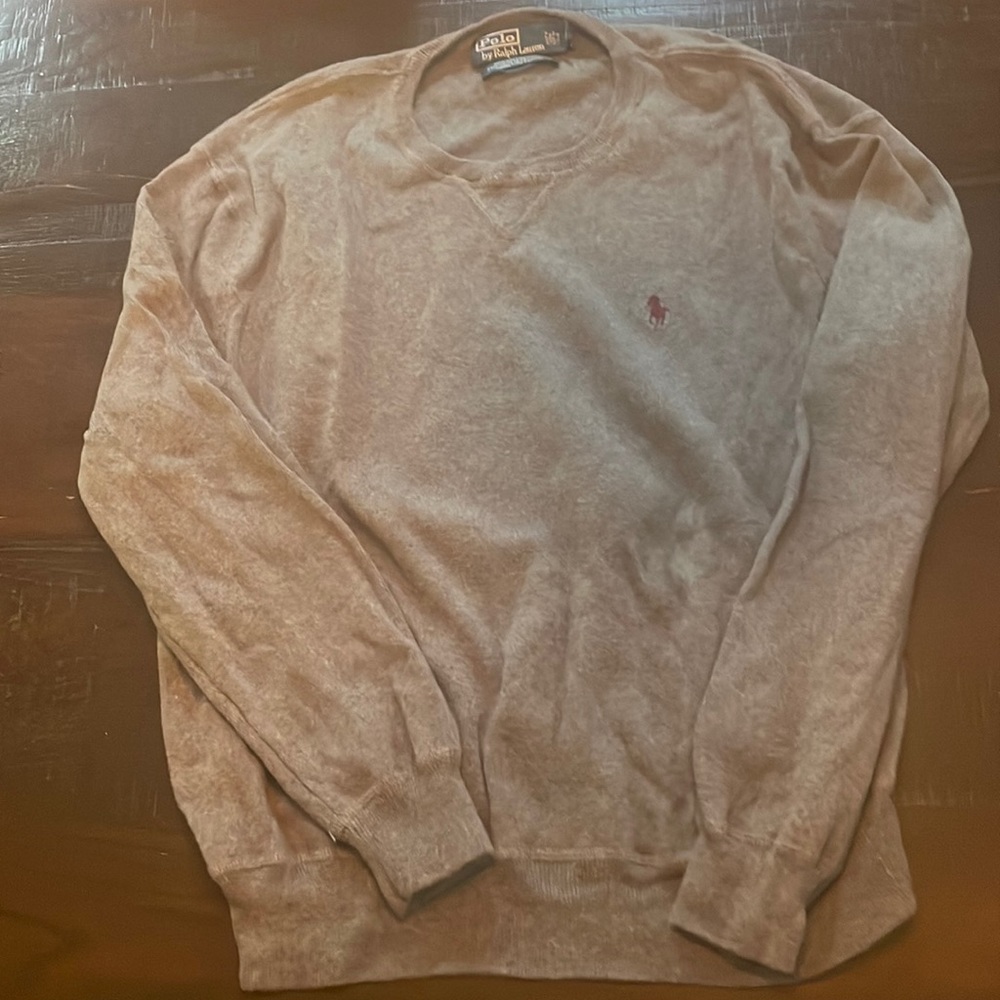 Polo grey crew neck sweater